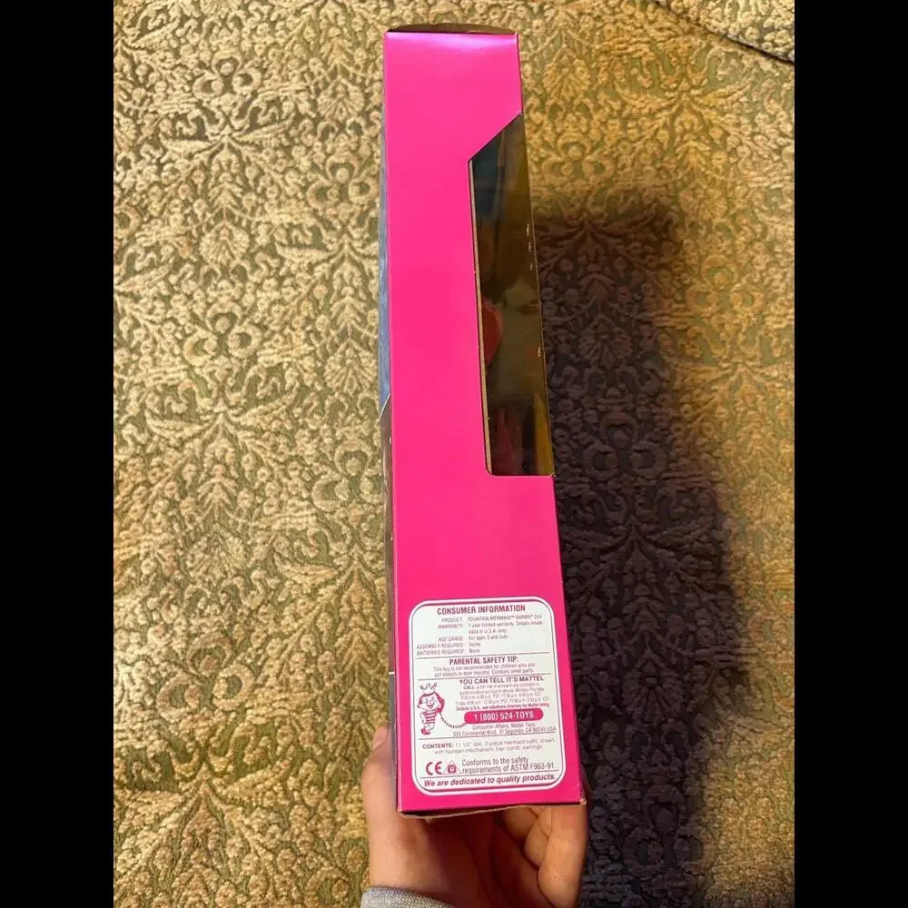 Fountain Mermaid Barbie Mattel‎ 10522 RARE AA w Long Pink Hair NRFB